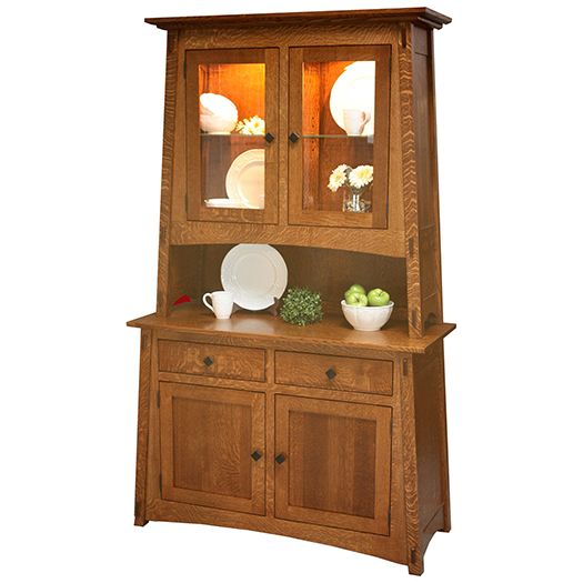 Amish USA Made Handcrafted Mccoy Hutch sold by Online Amish Furniture LLC