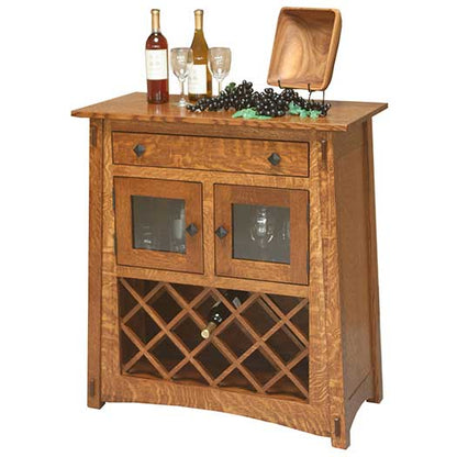 Amish USA Made Handcrafted Mccoy Wine Server sold by Online Amish Furniture LLC