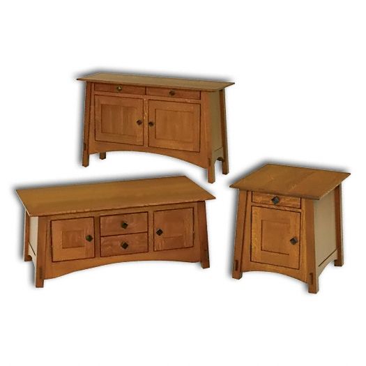 Amish USA Made Handcrafted McCoy Cabinet Occasional Tables sold by Online Amish Furniture LLC