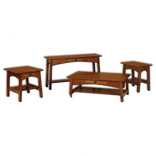 Amish USA Made Handcrafted McCoy Open Occasional Tables sold by Online Amish Furniture LLC