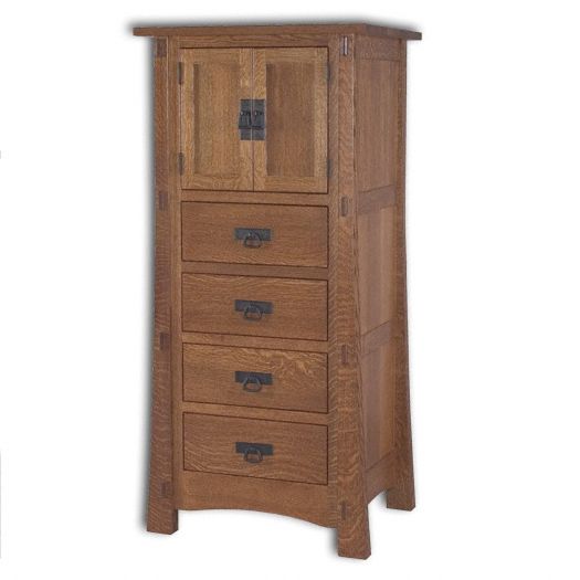 Amish USA Made Handcrafted Modesto 2 Door 4 Drawer Lingerie Chest sold by Online Amish Furniture LLC