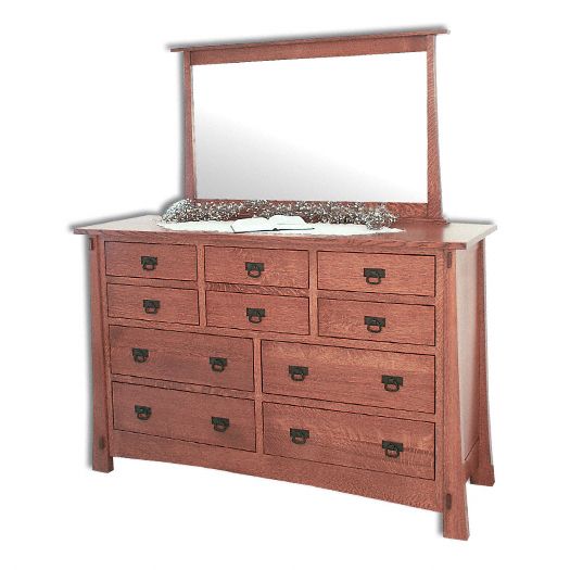 Amish USA Made Handcrafted Modesto 10 Drawer Dresser sold by Online Amish Furniture LLC