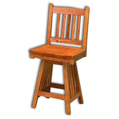 Amish USA Made Handcrafted Mission Barstool sold by Online Amish Furniture LLC