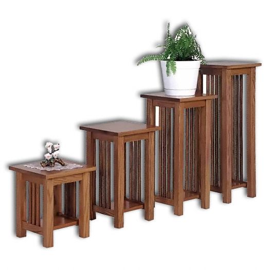 Amish USA Made Handcrafted Landmark Mission Plant Stand sold by Online Amish Furniture LLC