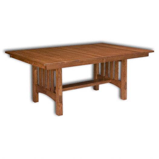 Amish USA Made Handcrafted Modesto Trestle Table sold by Online Amish Furniture LLC