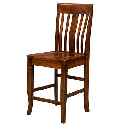 Amish USA Made Handcrafted Newbury Bar Stool sold by Online Amish Furniture LLC