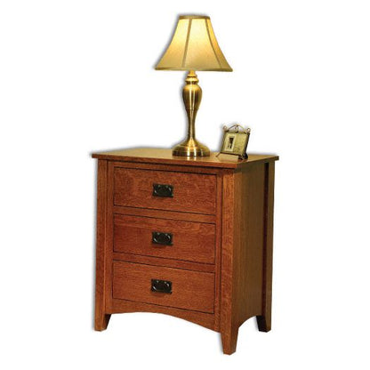 Amish USA Made Handcrafted Mission Antique Night Stand sold by Online Amish Furniture LLC