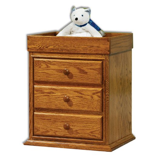 Amish USA Made Handcrafted Traditional Nightstand with Changing Table sold by Online Amish Furniture LLC