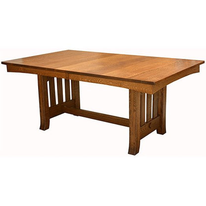Amish USA Made Handcrafted Old Century Trestle Table sold by Online Amish Furniture LLC