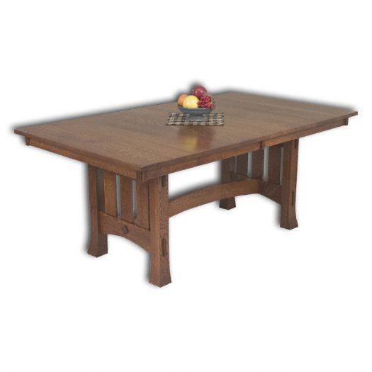 Amish USA Made Handcrafted Olde Century Trestle Table sold by Online Amish Furniture LLC