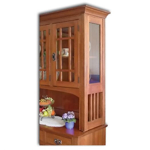 Amish USA Made Handcrafted Open Mission Hutch sold by Online Amish Furniture LLC