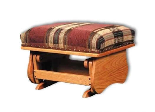 Amish USA Made Handcrafted Buckeye Ottoman sold by Online Amish Furniture LLC