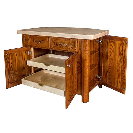 Amish USA Made Handcrafted Palisade Kitchen Island sold by Online Amish Furniture LLC