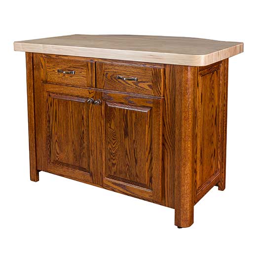Amish USA Made Handcrafted Palisade Kitchen Island sold by Online Amish Furniture LLC