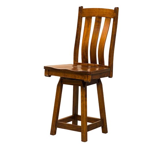 Amish USA Made Handcrafted Preston Bar Stool sold by Online Amish Furniture LLC