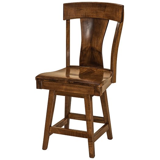 Amish USA Made Handcrafted Ramsey Bar Stool sold by Online Amish Furniture LLC