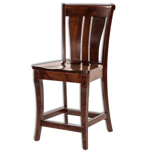 Amish USA Made Handcrafted Fenmore Bar Stool sold by Online Amish Furniture LLC