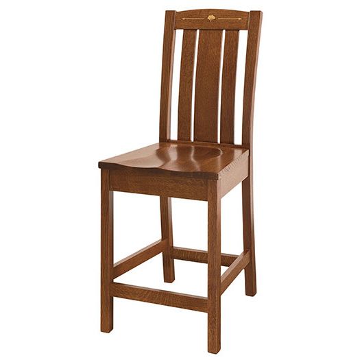 Amish USA Made Handcrafted Mesa Bar Stool sold by Online Amish Furniture LLC