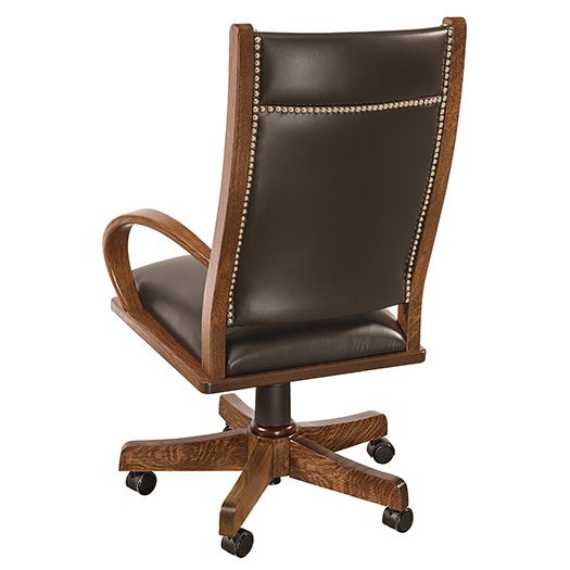 Amish USA Made Handcrafted Wyndlot Desk Chair sold by Online Amish Furniture LLC