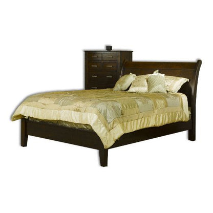Amish USA Made Handcrafted Riverview Mission Low Footboard Bed sold by Online Amish Furniture LLC