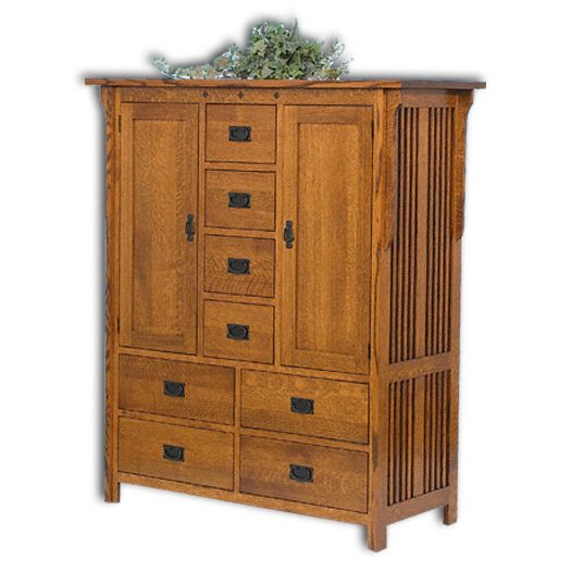 Amish USA Made Handcrafted Royal Mission Door Chest sold by Online Amish Furniture LLC