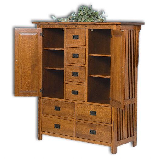 Amish USA Made Handcrafted Royal Mission Door Chest sold by Online Amish Furniture LLC