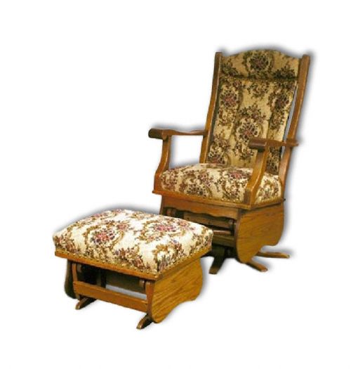 Amish USA Made Handcrafted Swivel Glider sold by Online Amish Furniture LLC