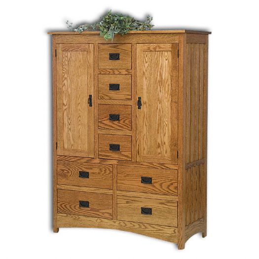 Amish USA Made Handcrafted Mission Door Chest sold by Online Amish Furniture LLC