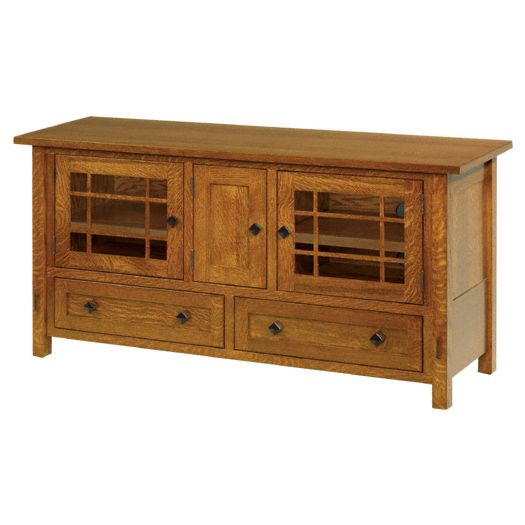Amish USA Made Handcrafted SpringHill 60 TV Cabinet sold by Online Amish Furniture LLC