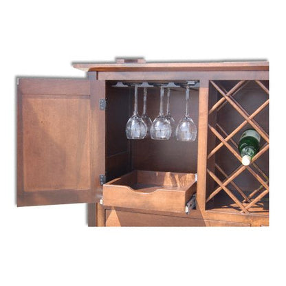 Amish USA Made Handcrafted Shaker Hill Wine Buffet sold by Online Amish Furniture LLC