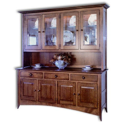 Amish USA Made Handcrafted Shaker Hill Hutch sold by Online Amish Furniture LLC