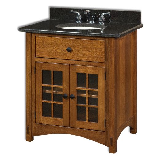 Amish USA Made Handcrafted Springhill 33 Vanity sold by Online Amish Furniture LLC