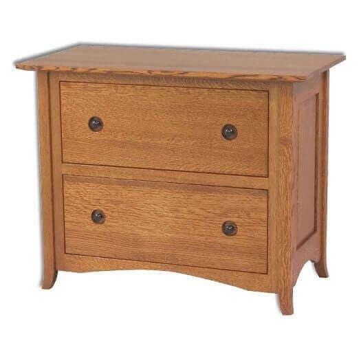 Amish USA Made Handcrafted 2-Drawer Shaker Hill Lateral File Cabinet sold by Online Amish Furniture LLC