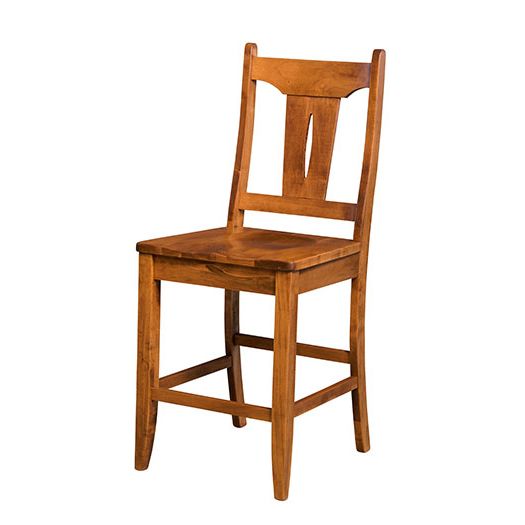 Amish USA Made Handcrafted Sierra Bar Stool sold by Online Amish Furniture LLC