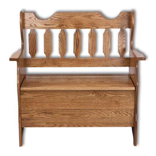 Amish USA Made Handcrafted Slat Back Bench sold by Online Amish Furniture LLC
