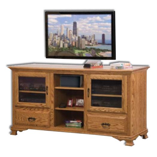 Amish USA Made Handcrafted Heritage Plasma T.V. Stand sold by Online Amish Furniture LLC
