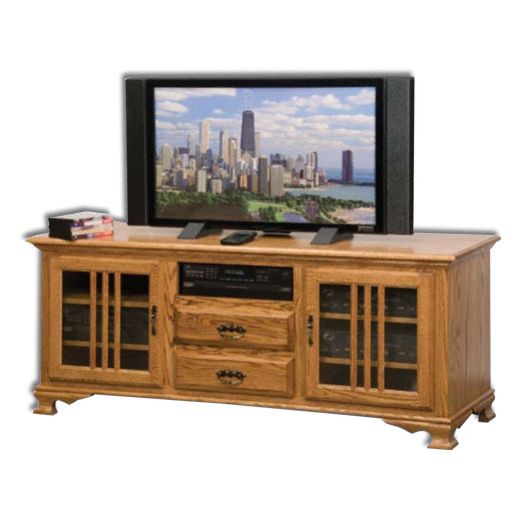 Amish USA Made Handcrafted Heritage 65 Plasma T.V. Stand sold by Online Amish Furniture LLC