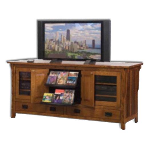 Amish USA Made Handcrafted Royal Mission 72 Plasma LCD Stand sold by Online Amish Furniture LLC