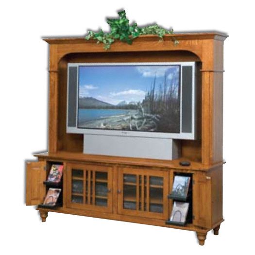 Amish USA Made Handcrafted Harvest 65 Plasma LCD TV Stand sold by Online Amish Furniture LLC