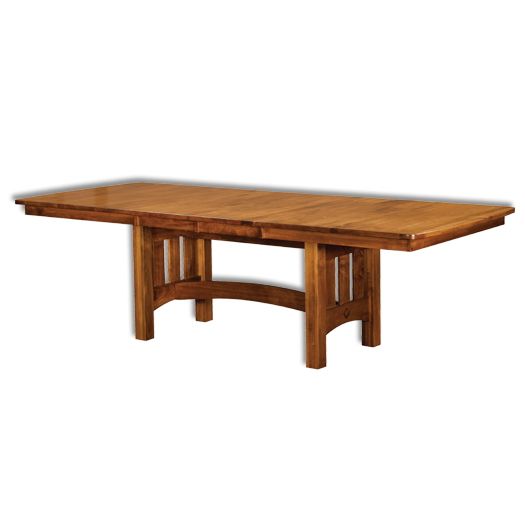 Amish USA Made Handcrafted Vancouver Trestle Table sold by Online Amish Furniture LLC