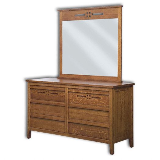 Amish USA Made Handcrafted West Village 63" Dresser, 6 Drawer sold by Online Amish Furniture LLC