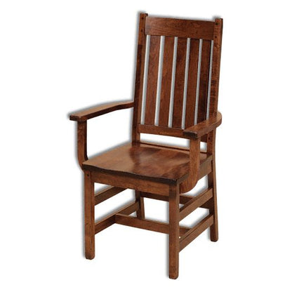 Amish USA Made Handcrafted Williamsburg Mission Chair sold by Online Amish Furniture LLC
