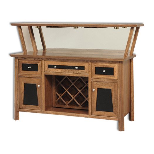 Amish USA Made Handcrafted Vancoover Wine Cabinet sold by Online Amish Furniture LLC