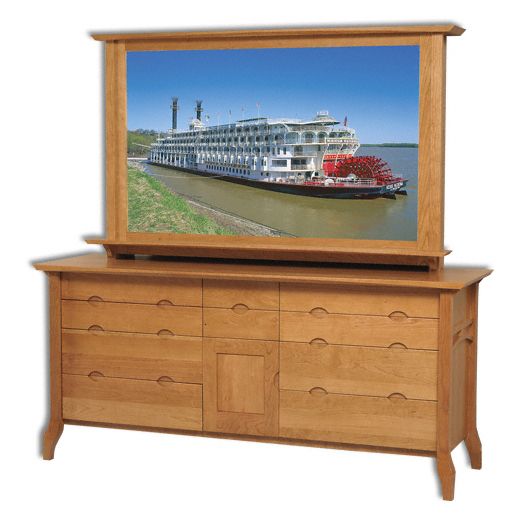 Amish USA Made Handcrafted Grand River Double Dresser sold by Online Amish Furniture LLC