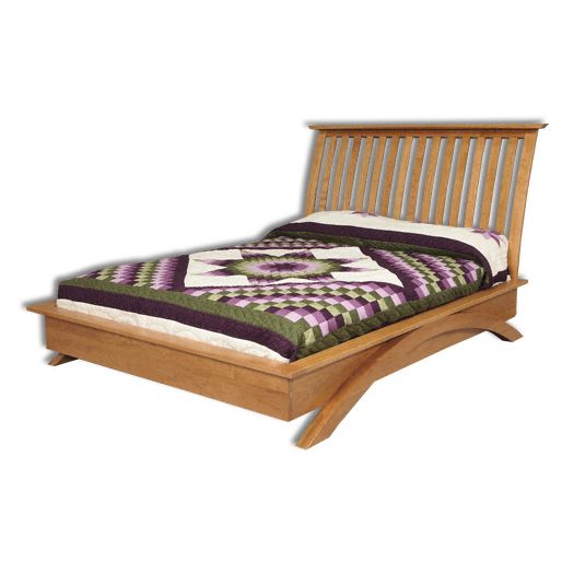 Amish USA Made Handcrafted Grand River Platform Bed sold by Online Amish Furniture LLC